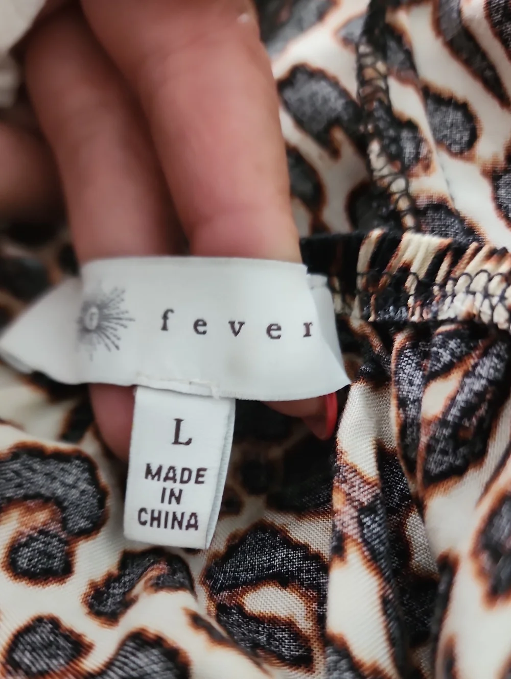 Fever Leopard-Print Flutter Split Bell Sleeves Mob Wife Ruffle Tunic